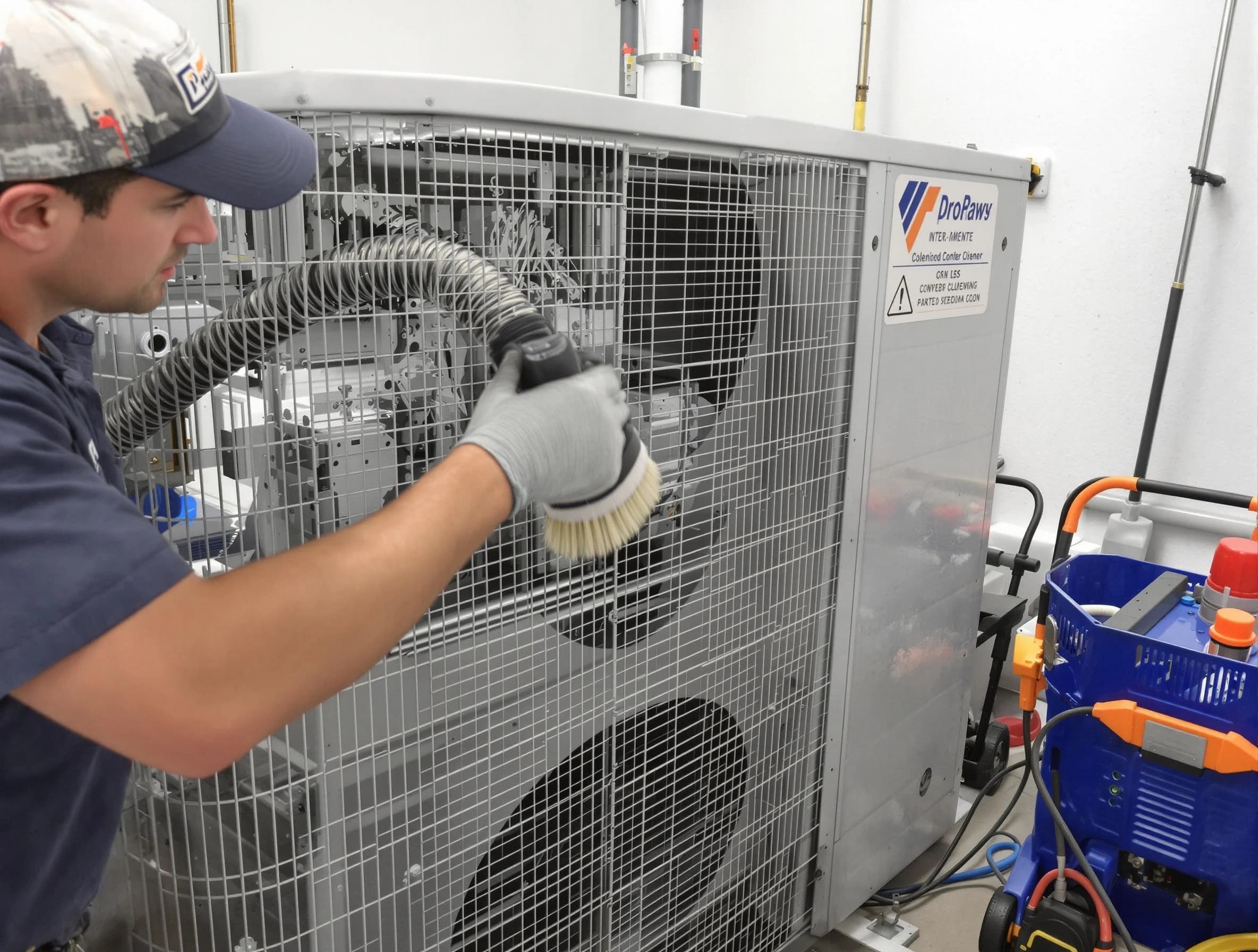 North Ogden Air Duct Cleaning specialist performing precision AC coil cleaning for improved system performance in North Ogden