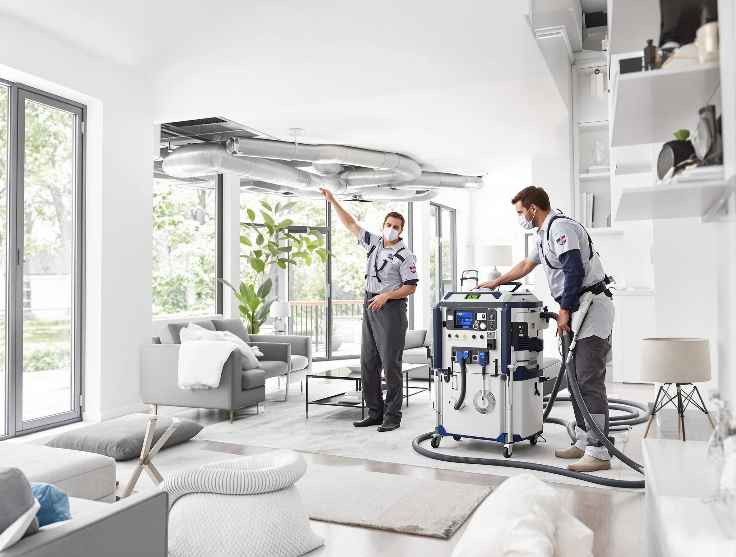 North Ogden Air Duct Cleaning professional conducting pure air duct cleaning with state-of-the-art equipment in North Ogden