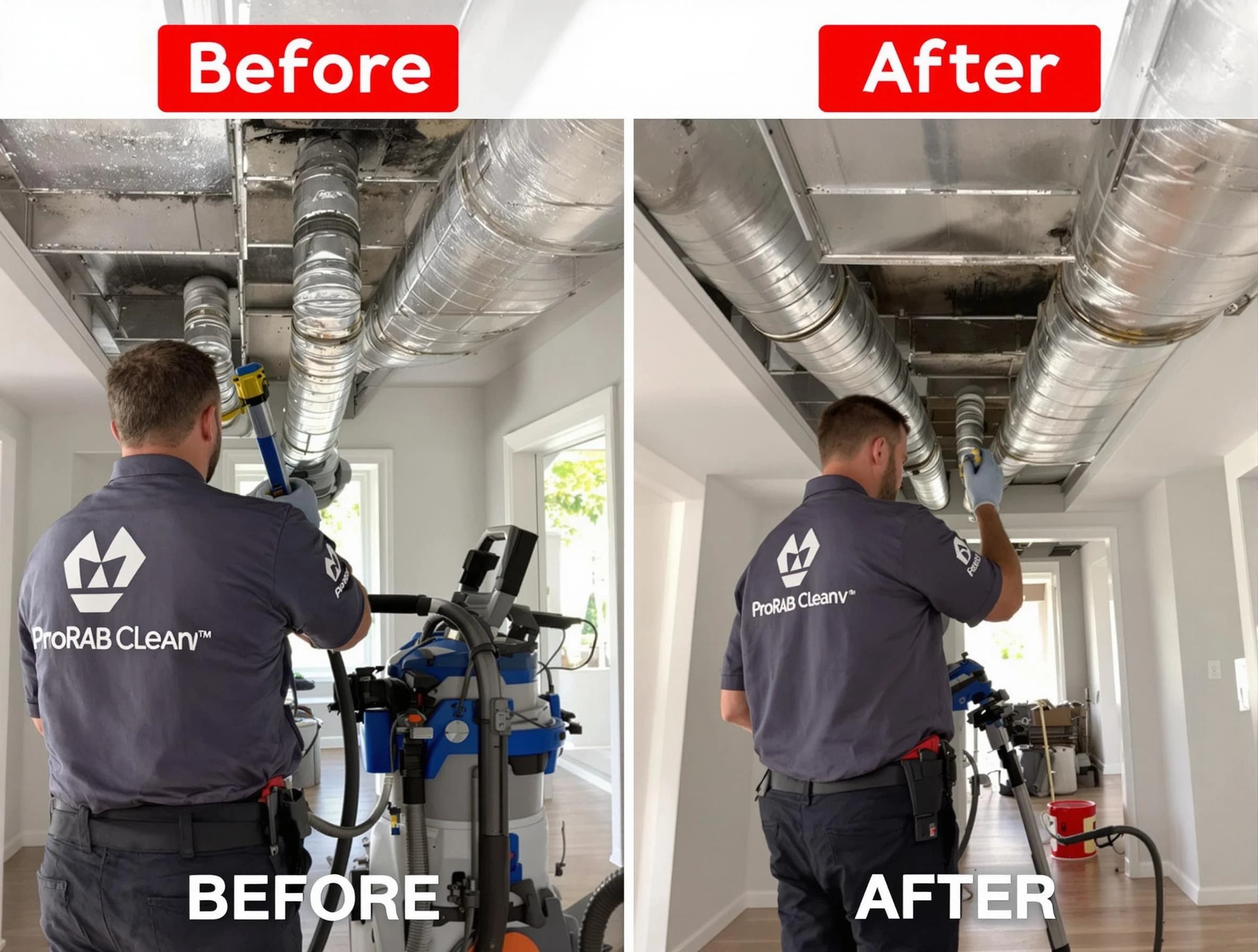 North Ogden Air Duct Cleaning expert performing thorough residential duct cleaning in a North Ogden home