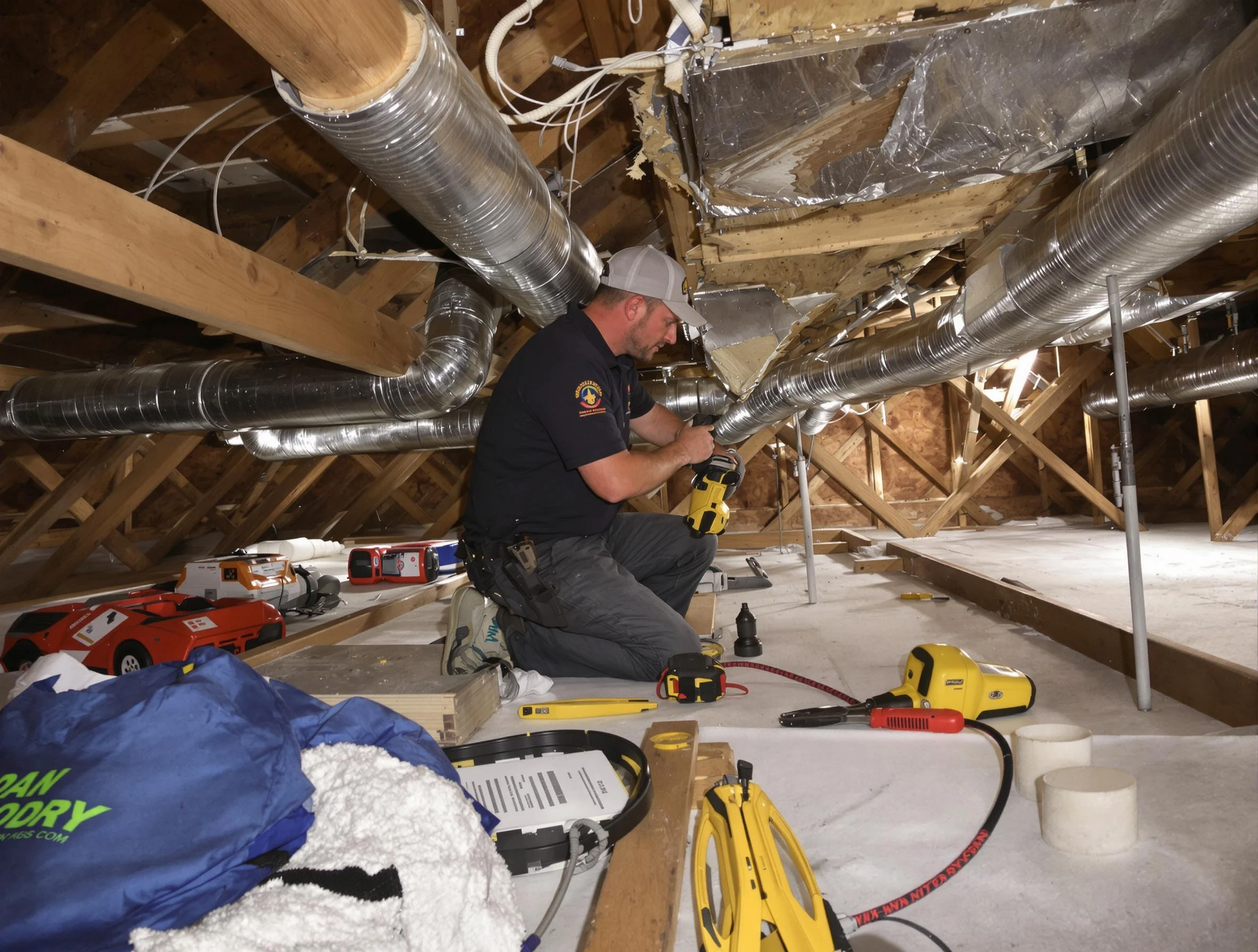 Professional air duct repair by North Ogden Air Duct Cleaning in North Ogden