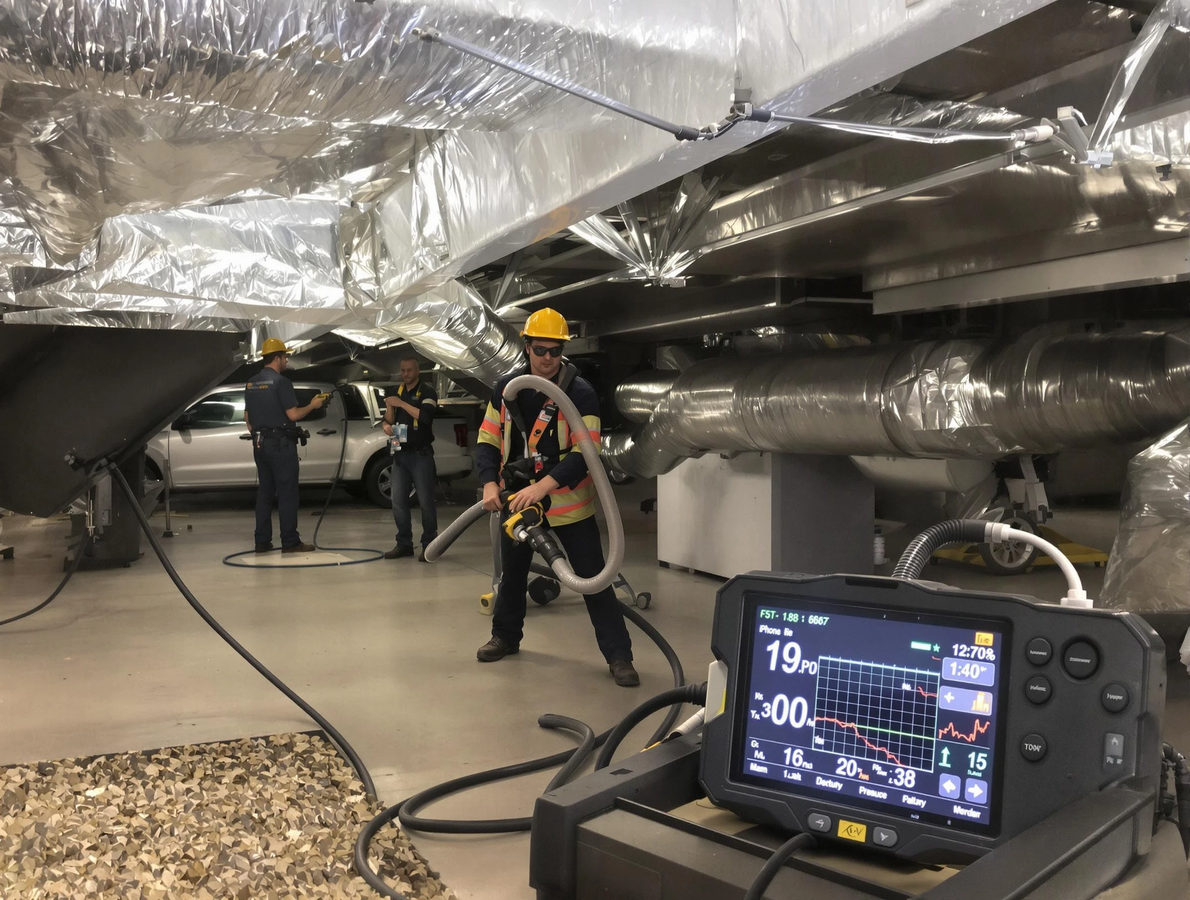 Professional negative pressure duct cleaning by North Ogden Air Duct Cleaning in North Ogden